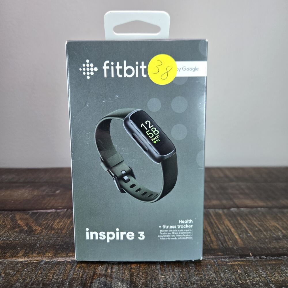Fitbit Inspire 3 Heart Rate Monitor Health & Fitness Tracker Black Midnight Zen